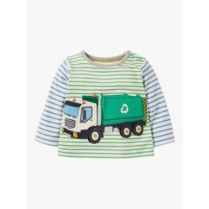 Baby Boden Recycling Truck Applique Top - Lift the Flap